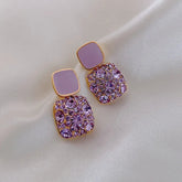 Lavender Luxury Earrings-Anti Tarnish|| Waterproof